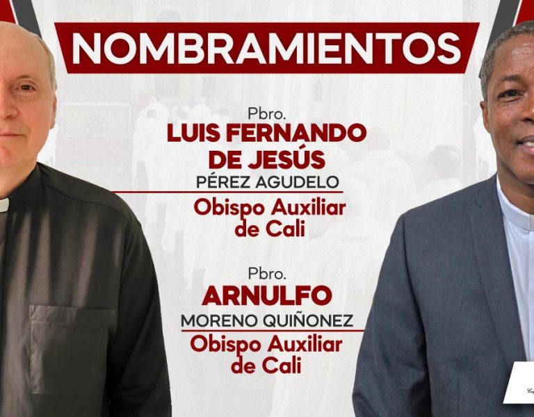 El Papa León XIV nombra dos nuevos obispos auxiliares para la Arquidiócesis de Cali