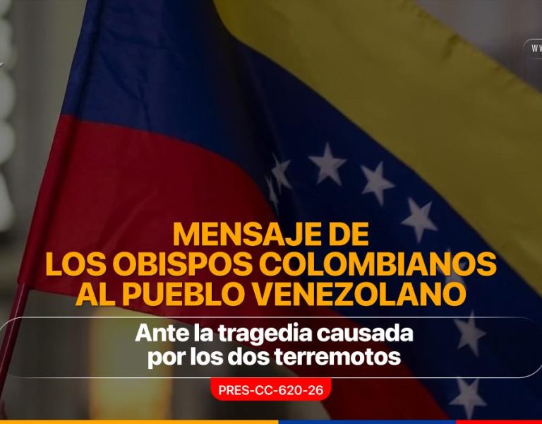 Episcopado colombiano expresa su cercanía espiritual y solidaridad con Venezuela tras los devastadores terremotos