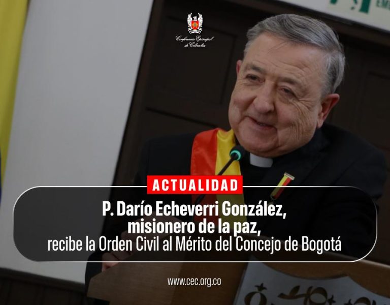 Concejo de Bogotá reconoce al padre Darío Echeverri González por su trayectoria al servicio de la paz y la reconciliación